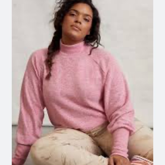 Maeve by anthropology laney cowl neck pullover pink sweater size XS Barbiecore - Picture 3 of 11